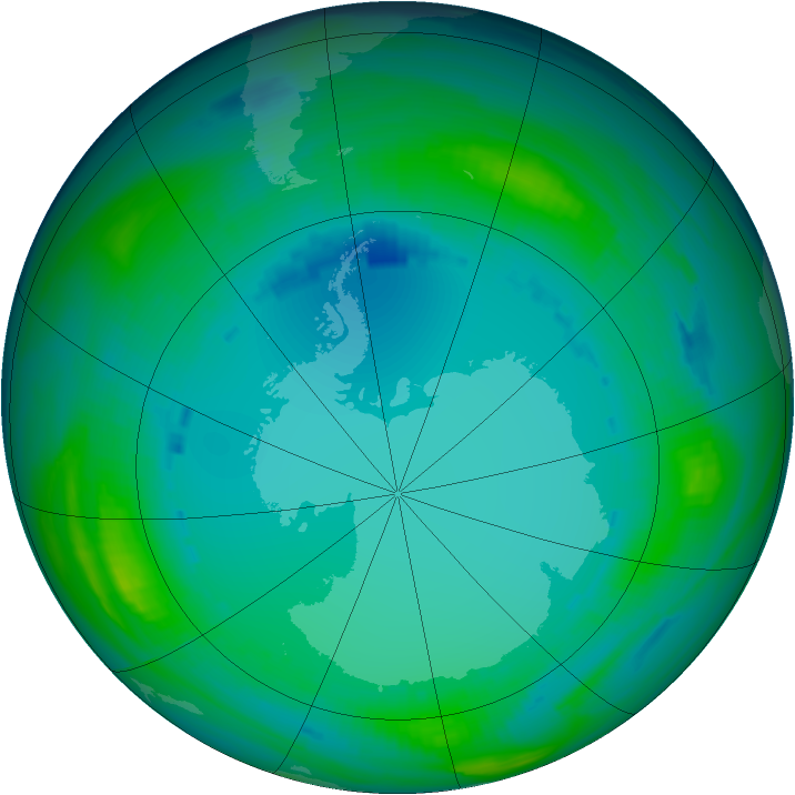 Ozone Map 1987-07-29